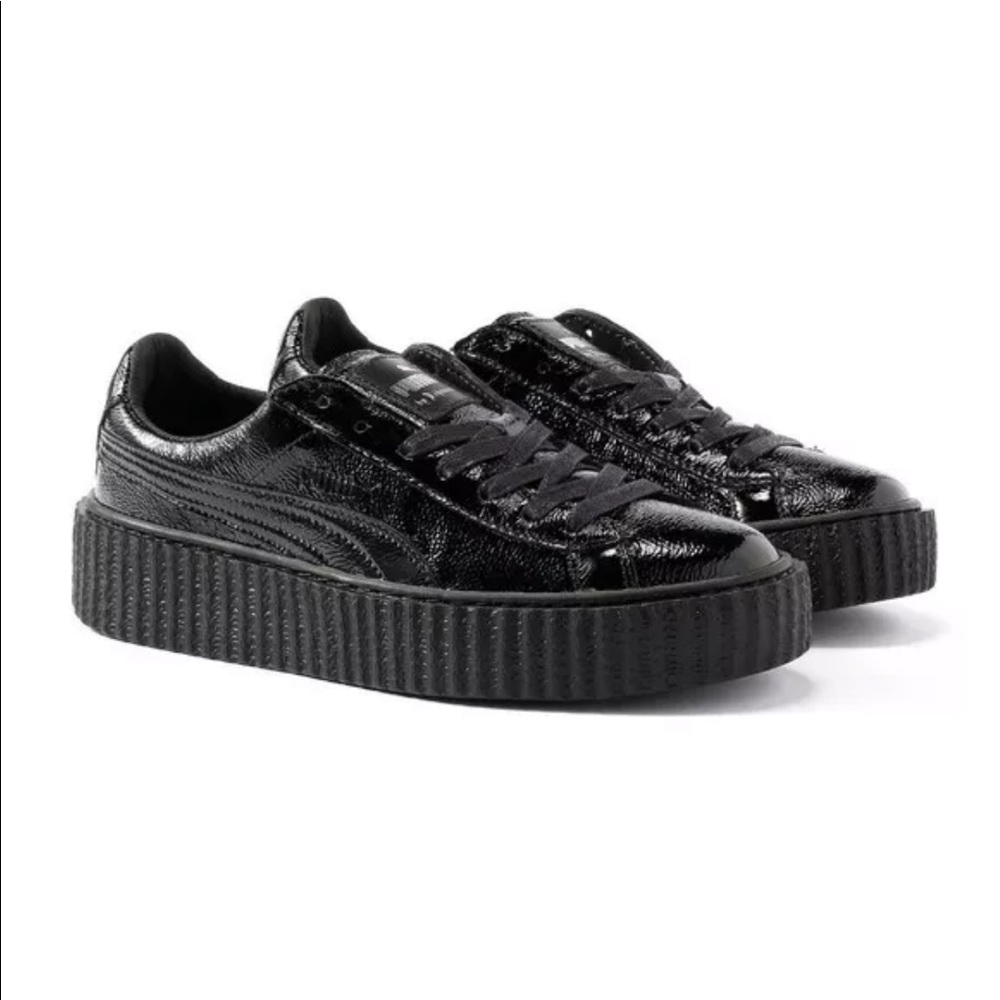 Puma Platform Patent Leather Sneakers in Black - Picture 2 of 8
